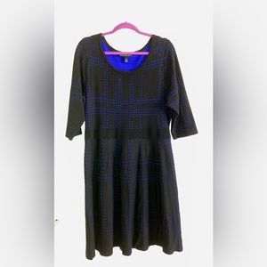 2 for $30- Lane Bryant 18/20 blue/ blank sweater dress